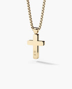 JERRITT Cross Gold Pendant with 2.00ct Black Diamonds