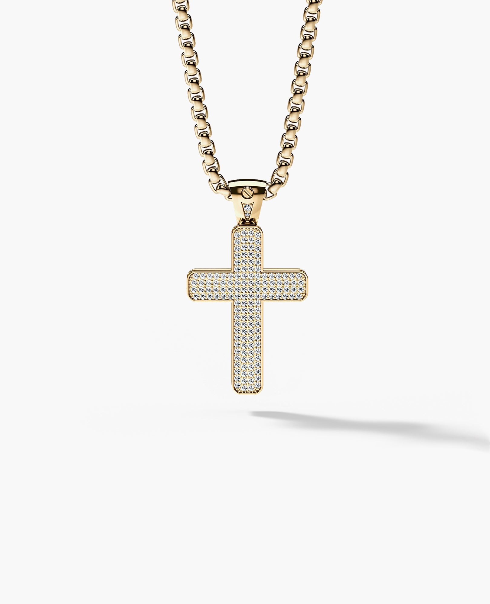 JERRITT Cross Gold Pendant with 2.00ct Diamonds