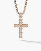 LA PAZ Cross Gold Pendant with 0.20ct Diamonds