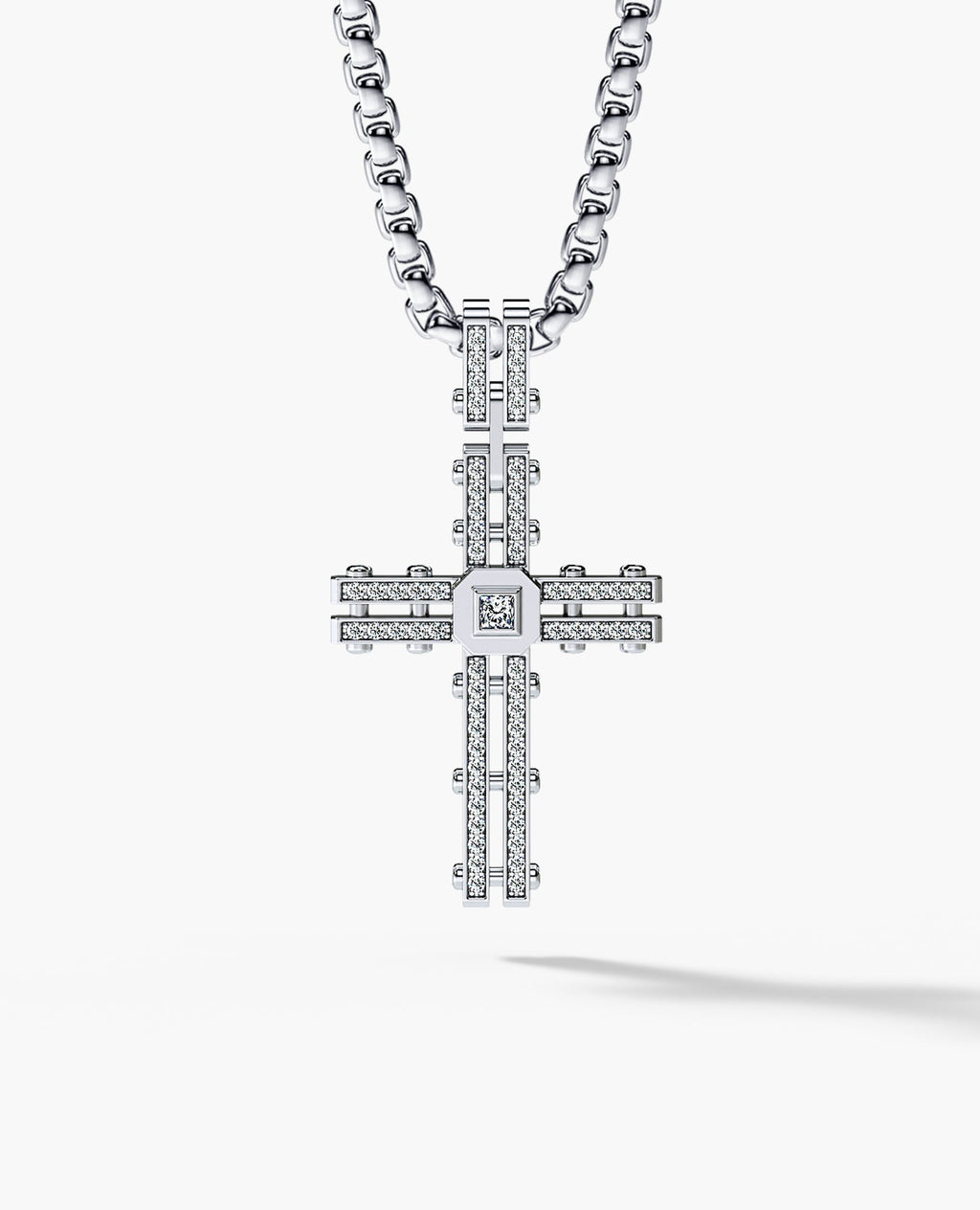 LA PAZ Cross Gold Pendant with 0.20ct Diamonds