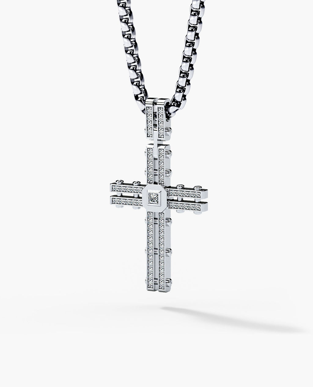 LA PAZ Cross Gold Pendant with 0.20ct Diamonds