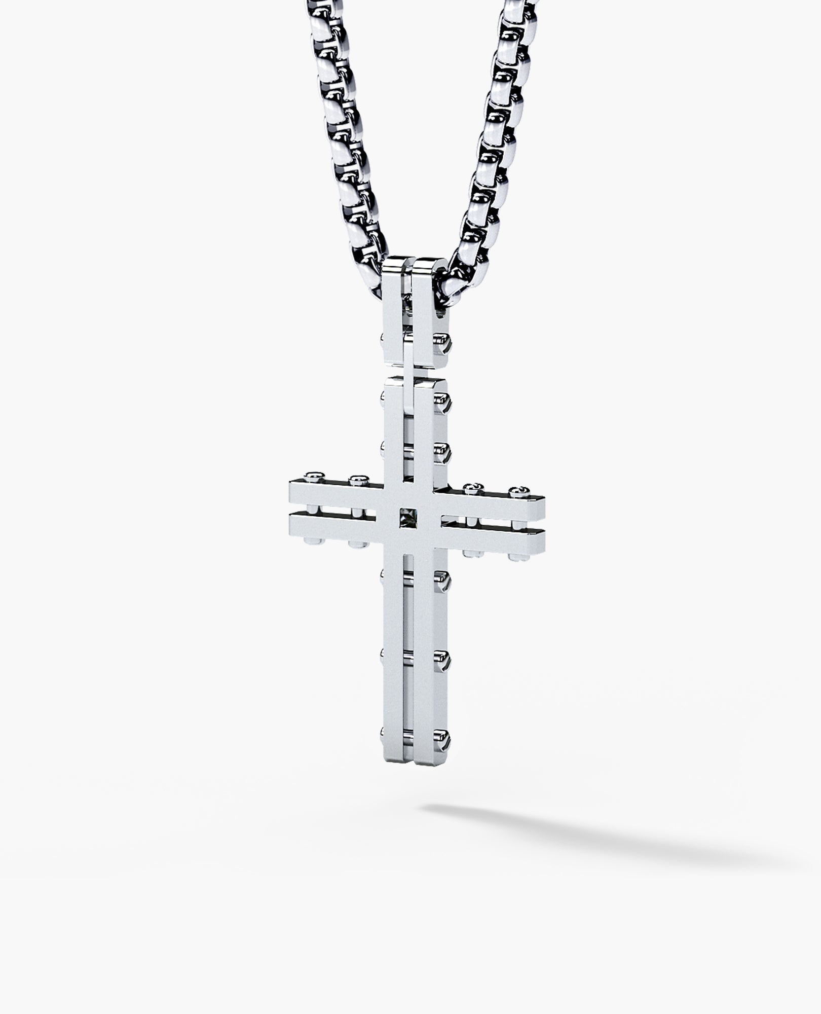 LA PAZ Cross Gold Pendant with 0.20ct Diamonds