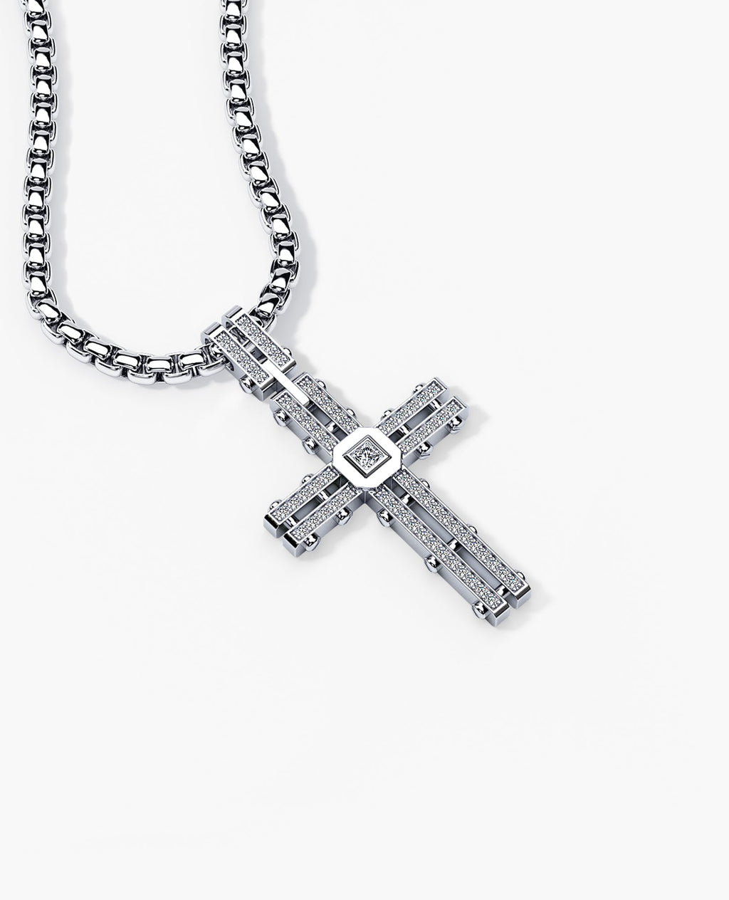 LA PAZ Cross Gold Pendant with 0.20ct Diamonds