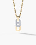 BRIGGS Two-Tone Pendant in Gold with 0.30ct Diamonds