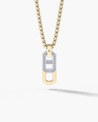 BRIGGS Two-Tone Pendant in Gold with 0.30ct Diamonds