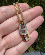 BRIGGS Two-Tone Pendant in Gold with 0.30ct Diamonds