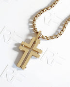 MINIMALIST Cross Gold Pendant