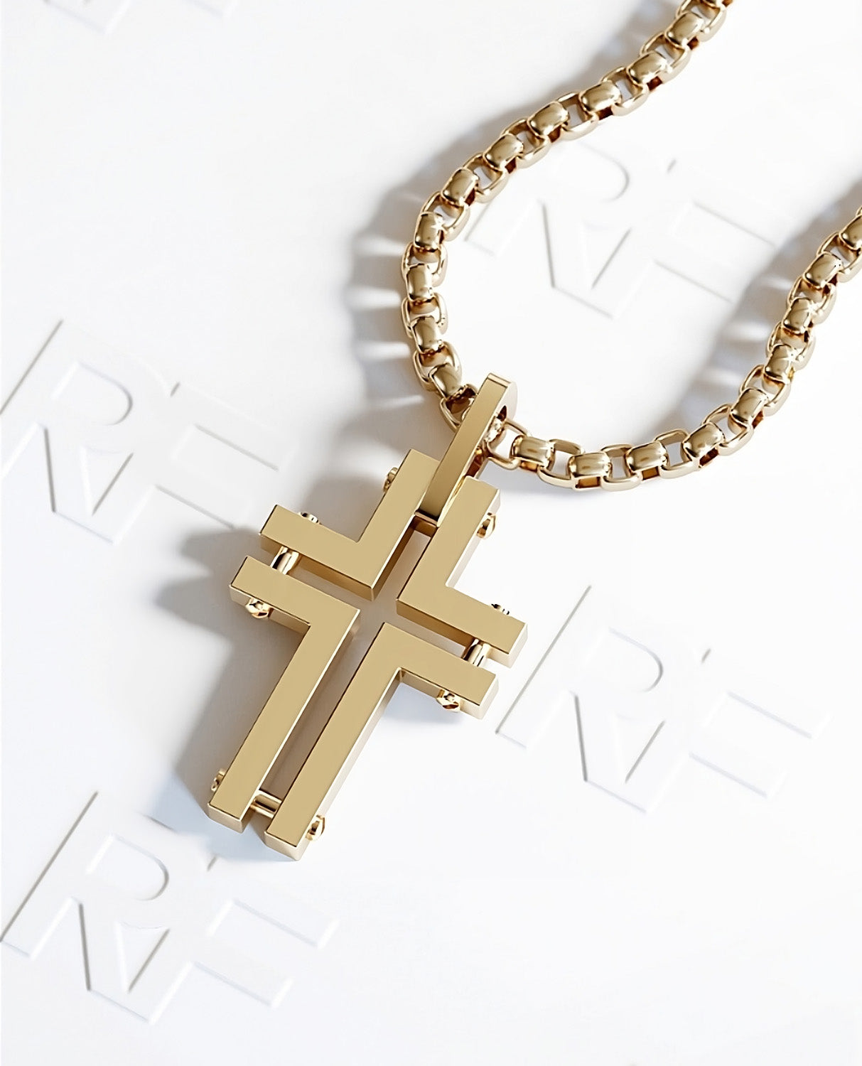 MINIMALIST Cross Gold Pendant