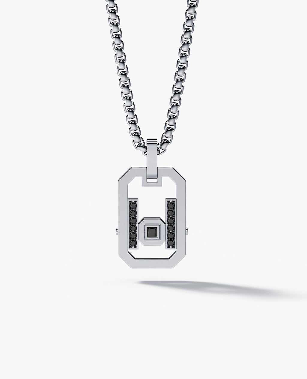 LA PAZ Gold Pendant with 0.25ct Black Diamonds