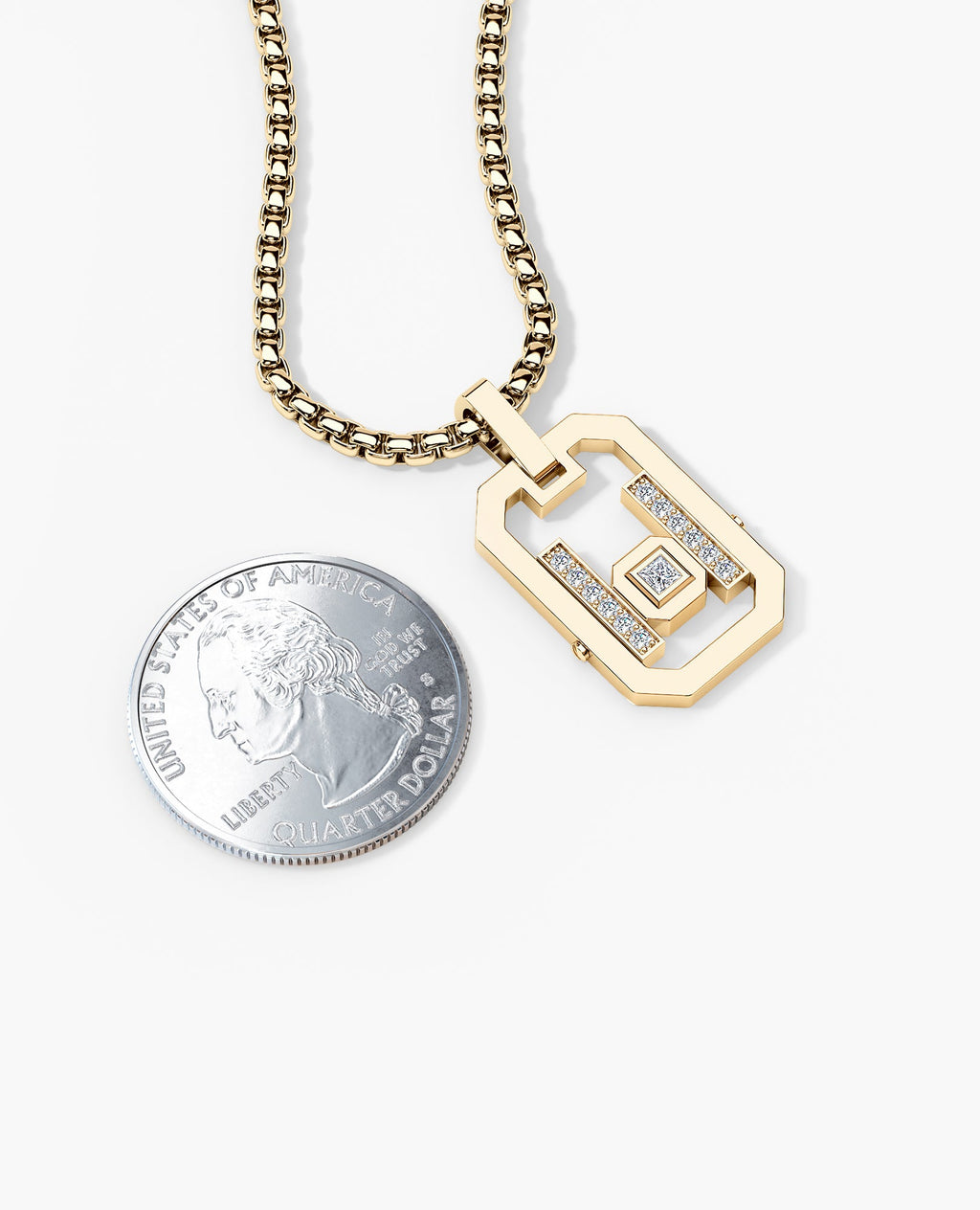 LA PAZ Gold Pendant with 0.25ct Diamonds