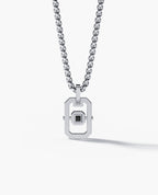 LA PAZ Gold Pendant with 0.10ct Black Diamond