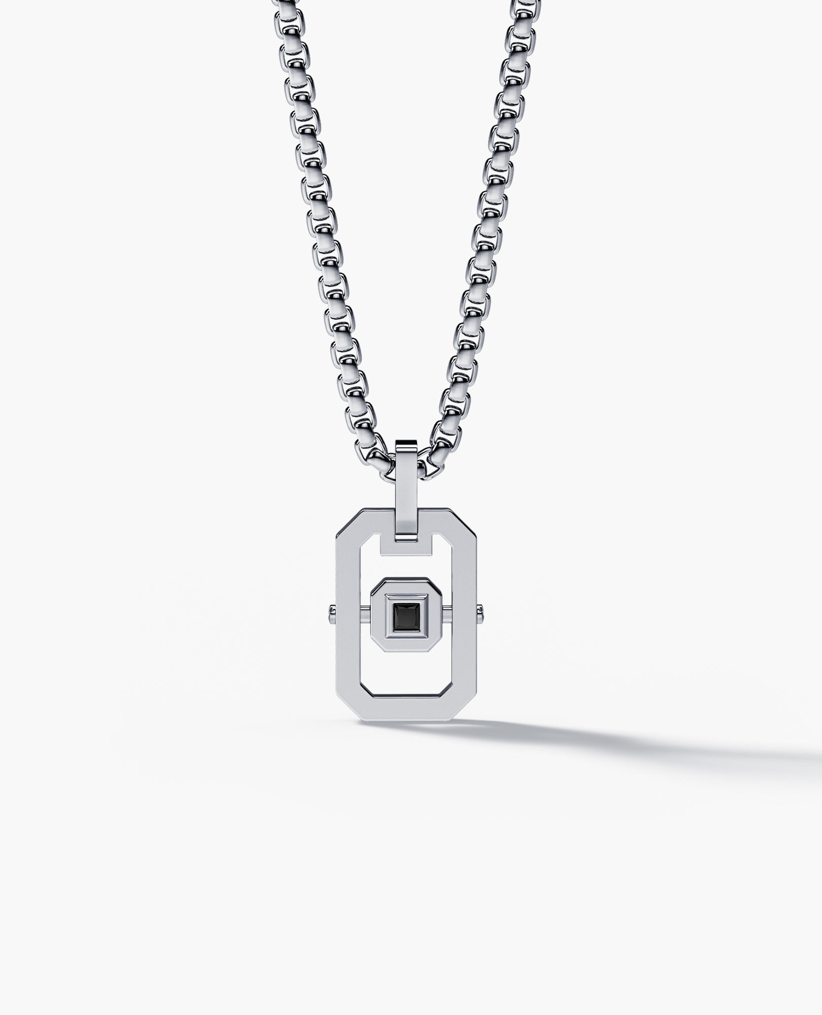 LA PAZ Gold Pendant with 0.10ct Black Diamond