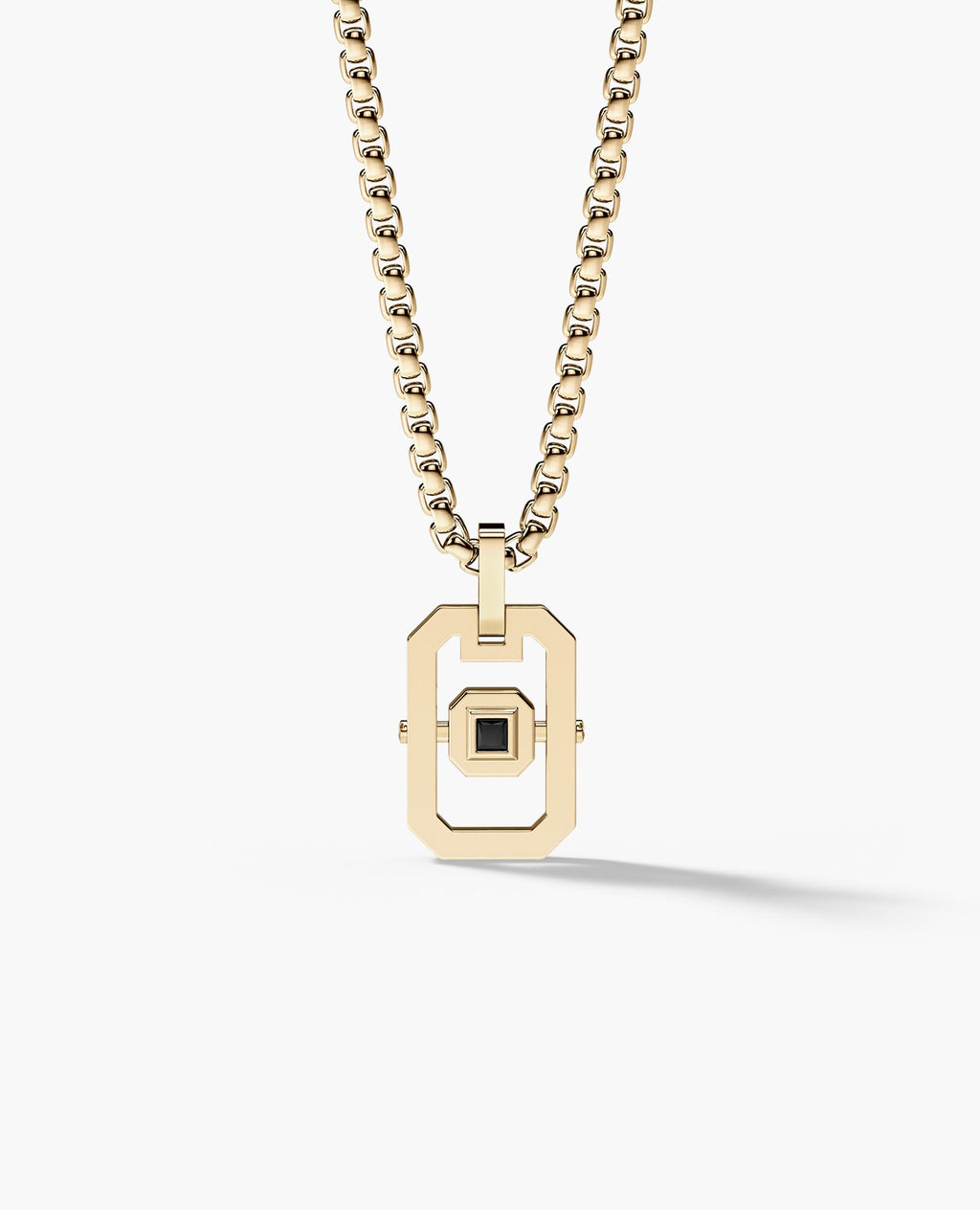 LA PAZ Gold Pendant with 0.10ct Black Diamond