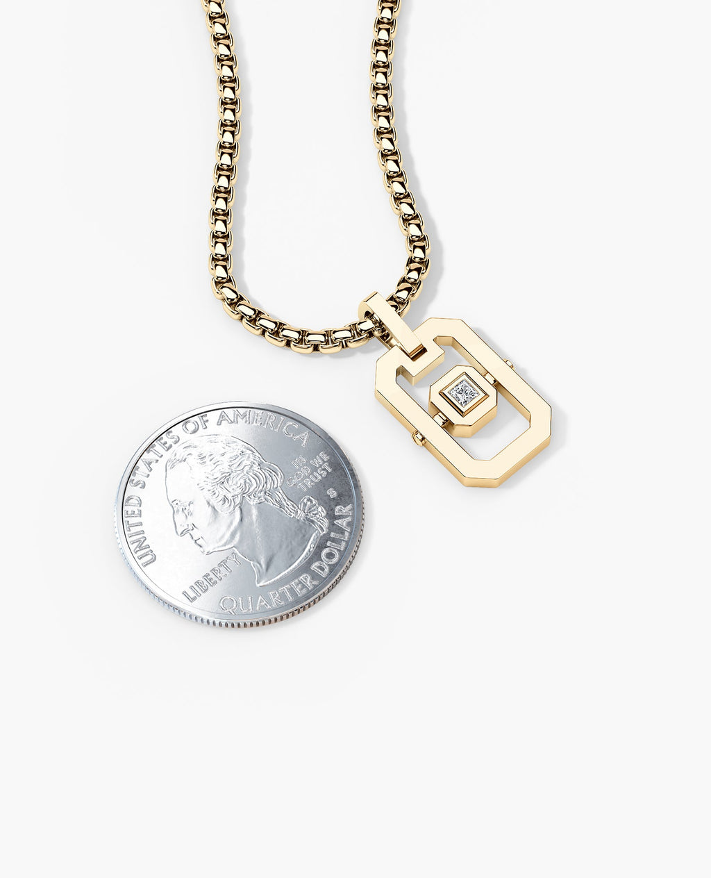 LA PAZ Gold Pendant with 0.10ct Diamond