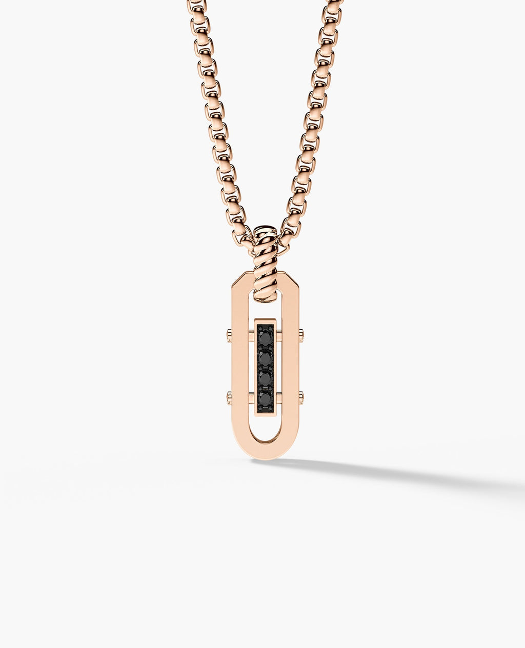 ROPES Amulet Gold Pendant with 0.20ct Black Diamonds