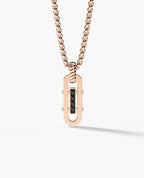 ROPES Amulet Gold Pendant with 0.20ct Black Diamonds