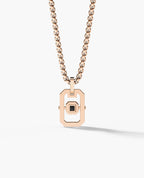 LA PAZ Gold Pendant with 0.10ct Black Diamond