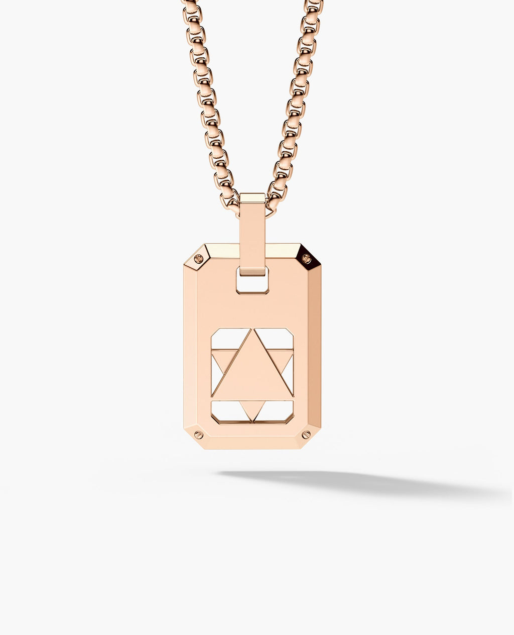 STAR OF DAVID Dog Tag Gold Pendant