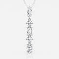 2.0 TCW Round, Marquise, Emerald & Oval Moissanite Diamond Multi Stone Necklace