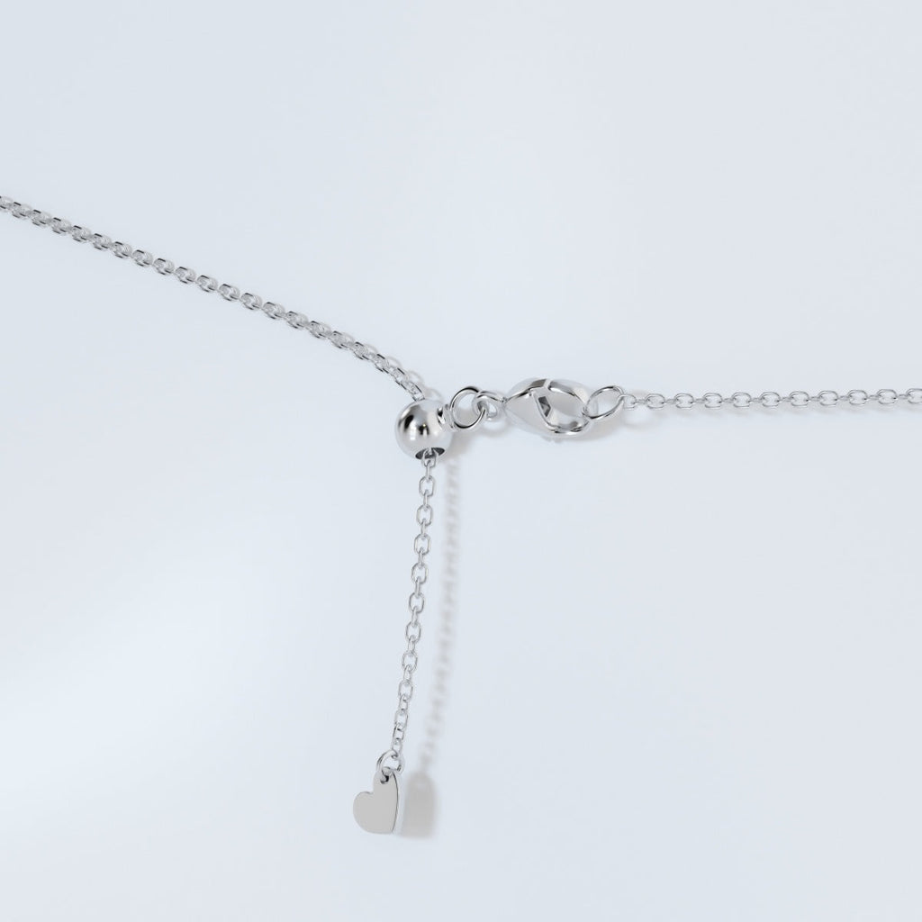1.0 CT Round Moissanite Diamond Solitaire Necklace