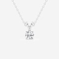 0.50 CT Round Moissanite Diamond Solitaire Necklace