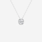0.50 CT Round Moissanite Diamond Solitaire Necklace