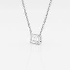 0.50 CT Radiant Moissanite Diamond Solitaire Necklace
