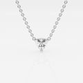 0.50 CT Trillion Moissanite Diamond Solitaire Necklace