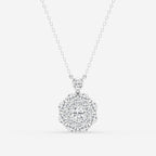 1.51 TCW Round Moissanite Diamond Vintage Multidimensional Pendant Necklace