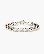 EMPIRE CHAIN Link Bracelet in Two-Tone Gold - 6mm