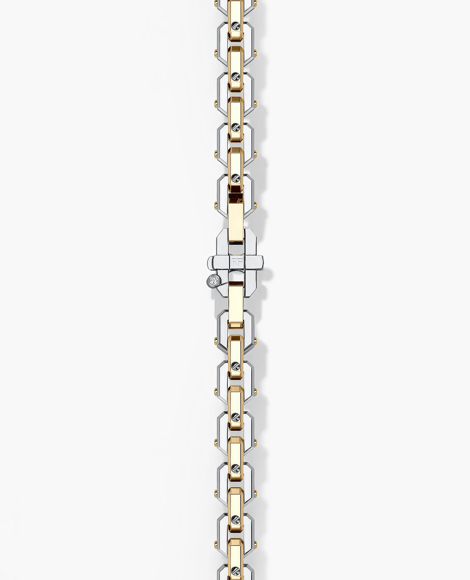 EMPIRE CHAIN Link Bracelet in Two-Tone Gold - 6mm