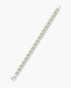 EMPIRE CHAIN Link Bracelet in Two-Tone Gold - 6mm