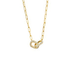 0.63 TCW Round Moissanite Diamond Unity Pendent Necklace