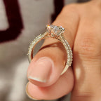 Art Deco Dutch Marquise Engagement Ring in Vintage Style