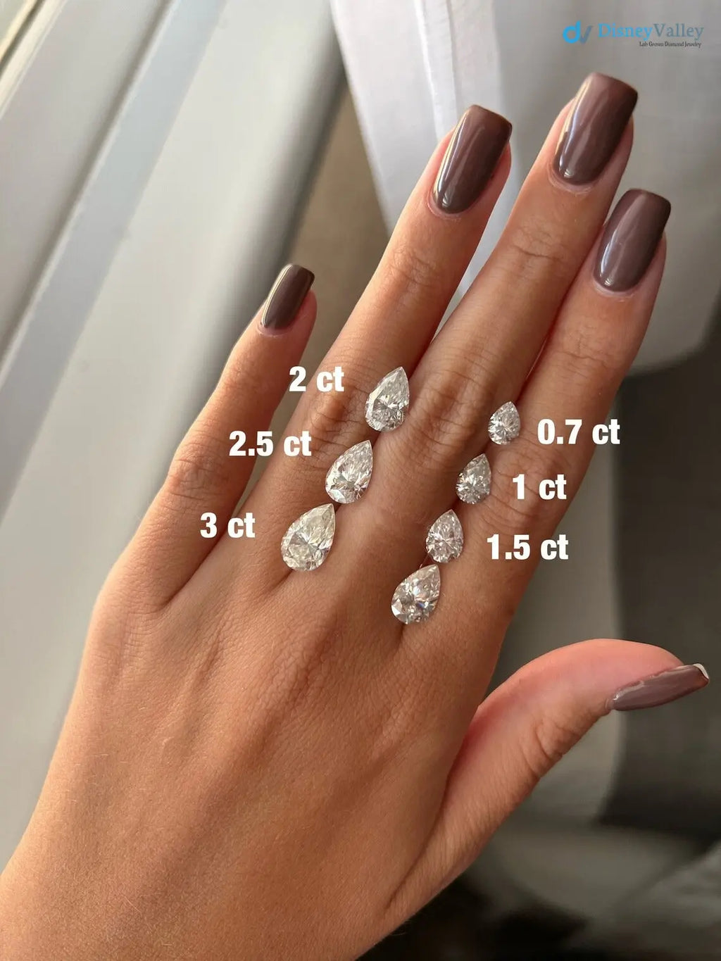 Pear Shaped Moissanite Engagement Ring, 3Ct Solitaire 10/14\18K solid gold DisneyValley