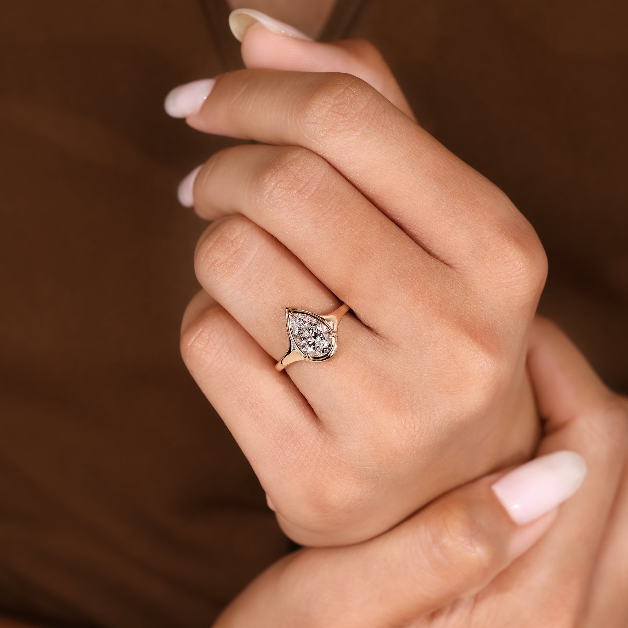Pear Diamond Engagement Ring Design