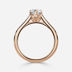 1.0 CT Pear Cut Moissanite Solitaire Bridal Ring Set