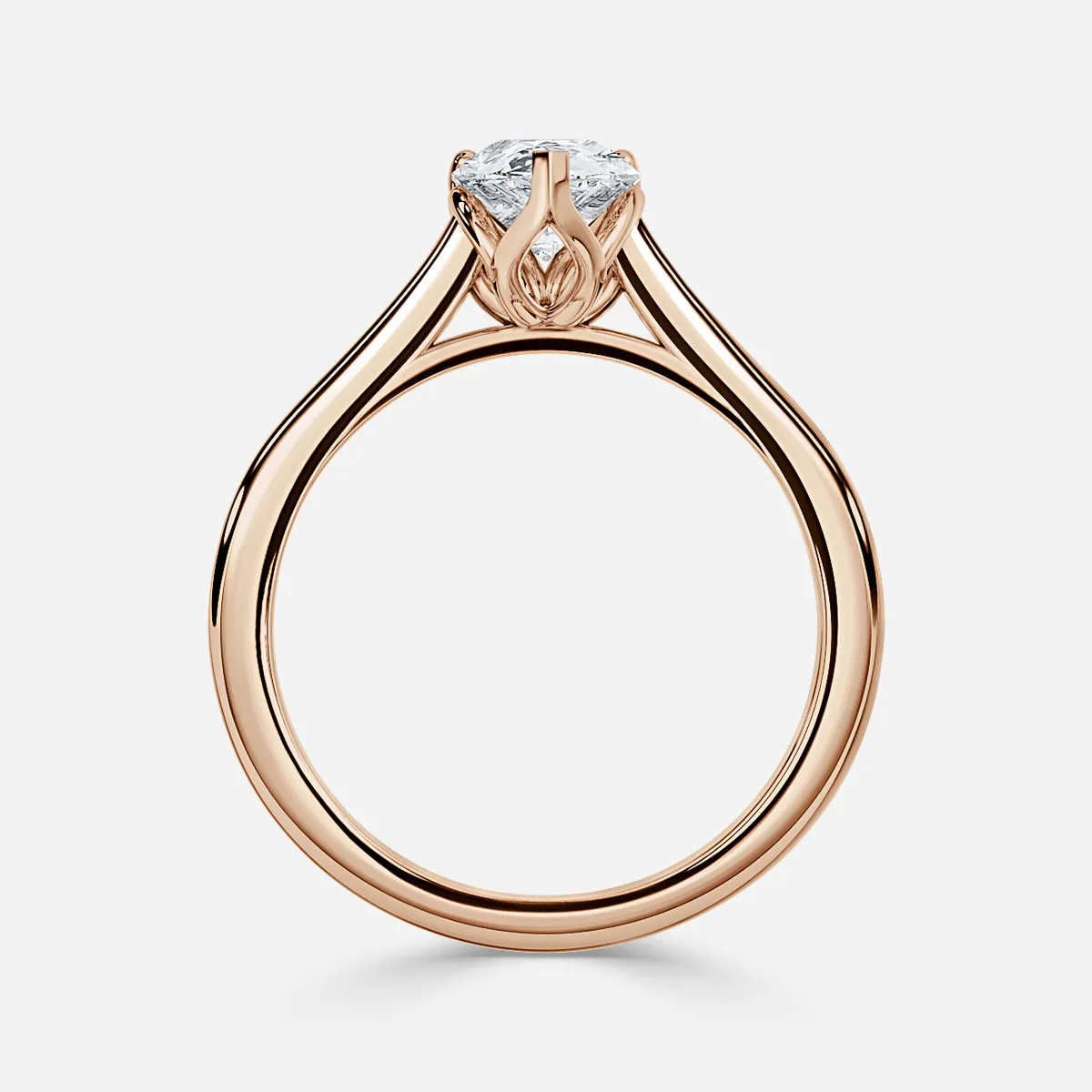 1.0 CT Pear Cut Moissanite Solitaire Bridal Ring Set