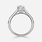 1.0 CT Pear Cut Moissanite Solitaire Bridal Ring Set