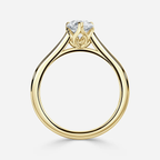 1.0 CT Pear Cut Moissanite Solitaire Bridal Ring Set