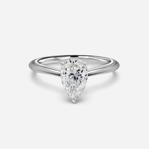 1.0 CT Pear Cut Moissanite Solitaire Bridal Ring Set