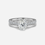 1.0 CT Oval Cut Moissanite Pave Bridal Ring Set
