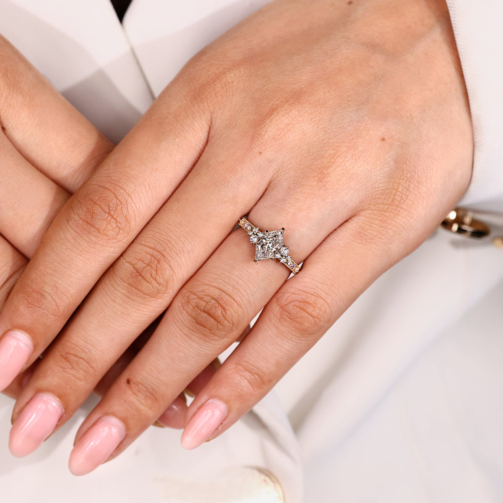Dutch Marquise Engagement Ring in Tulip Setting