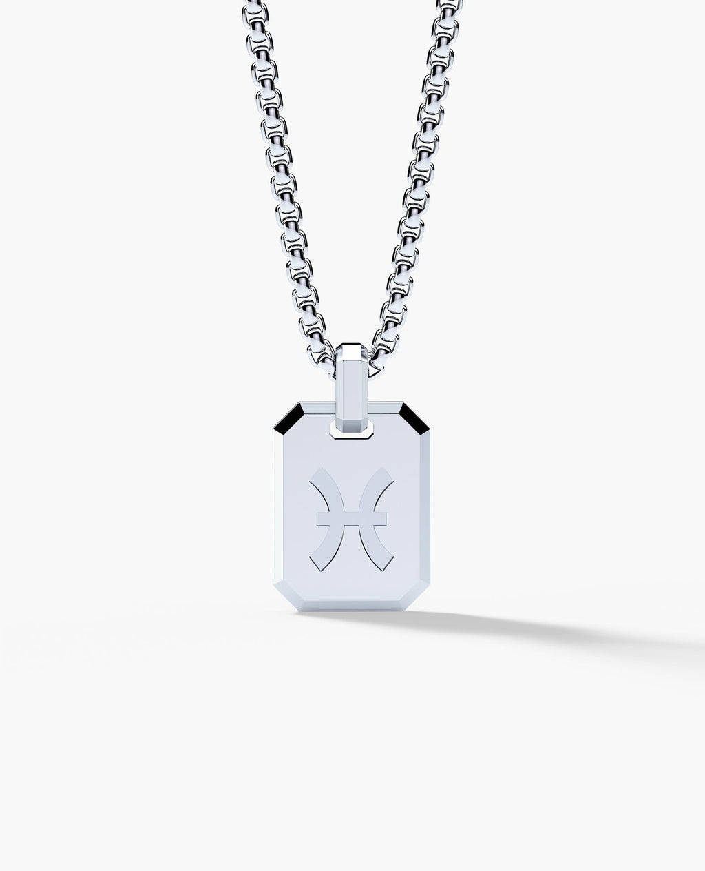 PISCES MINI ZODIAC Dog Tag Gold Pendant