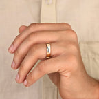 Comfort Fit Plain Mens Wedding Band