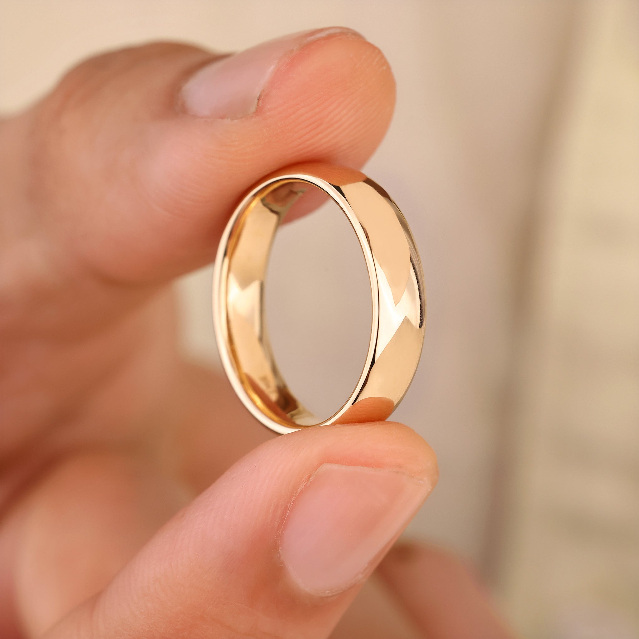 Comfort Fit Plain Mens Wedding Band Main image