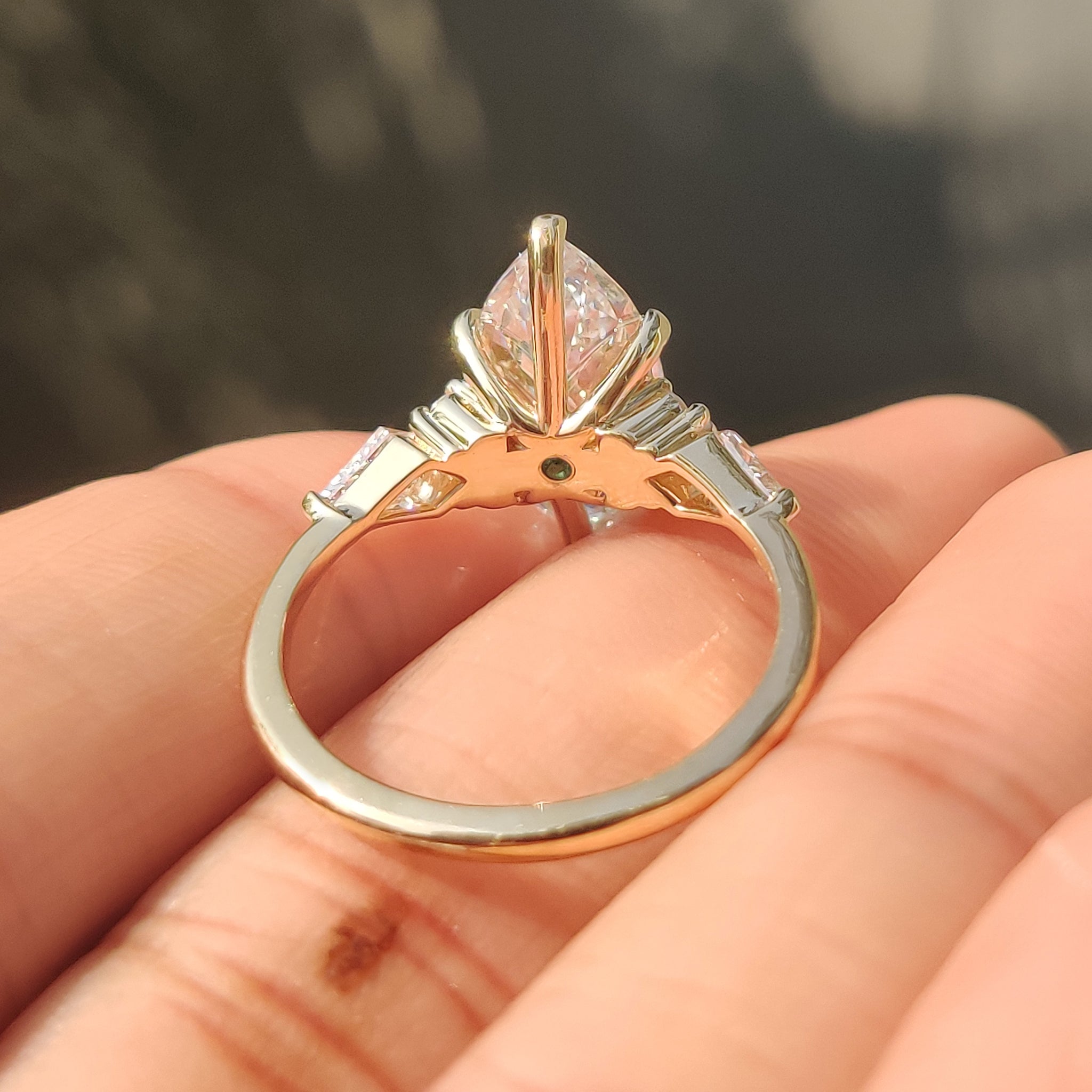 Marquise Diamond Ring in Muse Style Secondary image