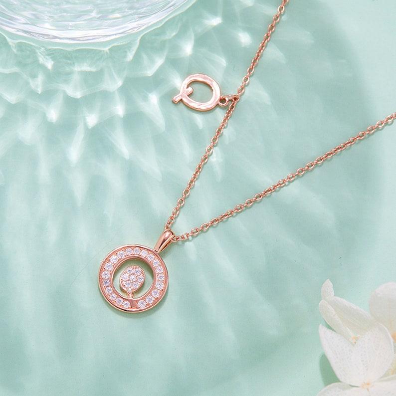 Personalized "Q" latter diamond necklace