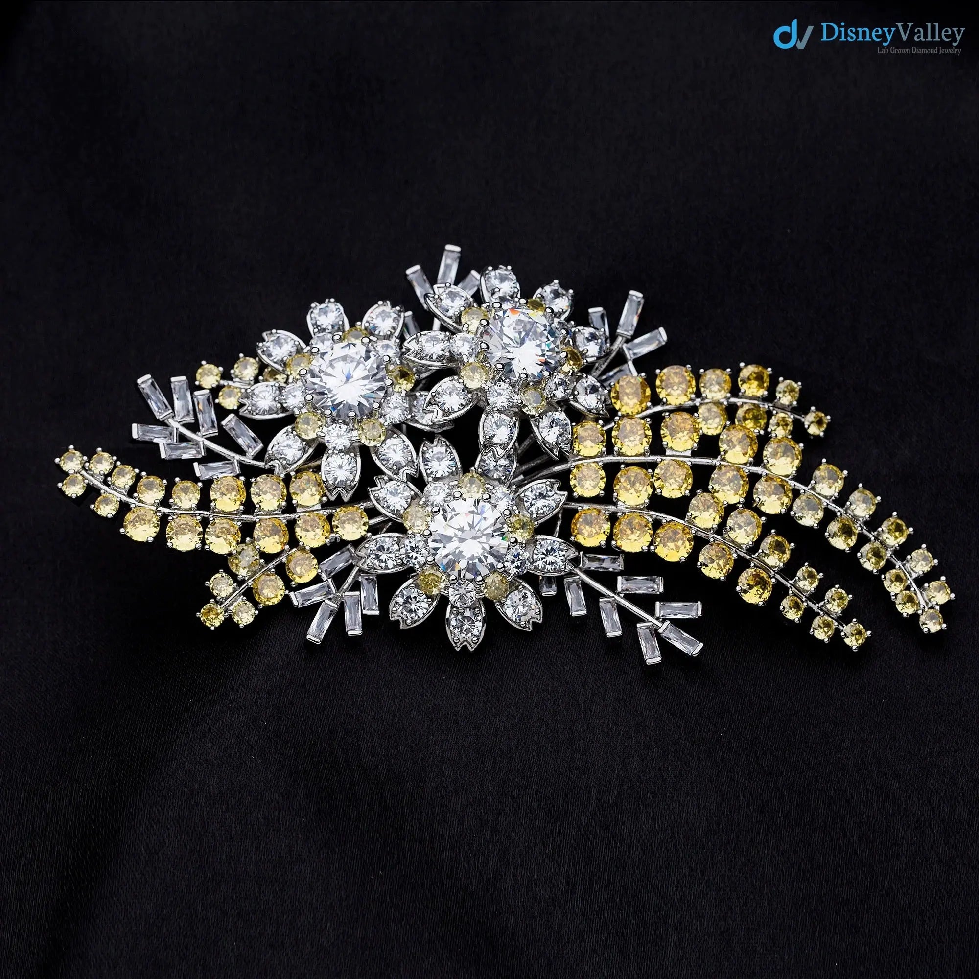 Queen Elizabeth’s Australian Wattle Brooch antique brooch pin DisneyValley Main image