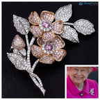 Queen Elizabeth’s English Rose Brooch Gothic Brooch, antique brooch DisneyValley
